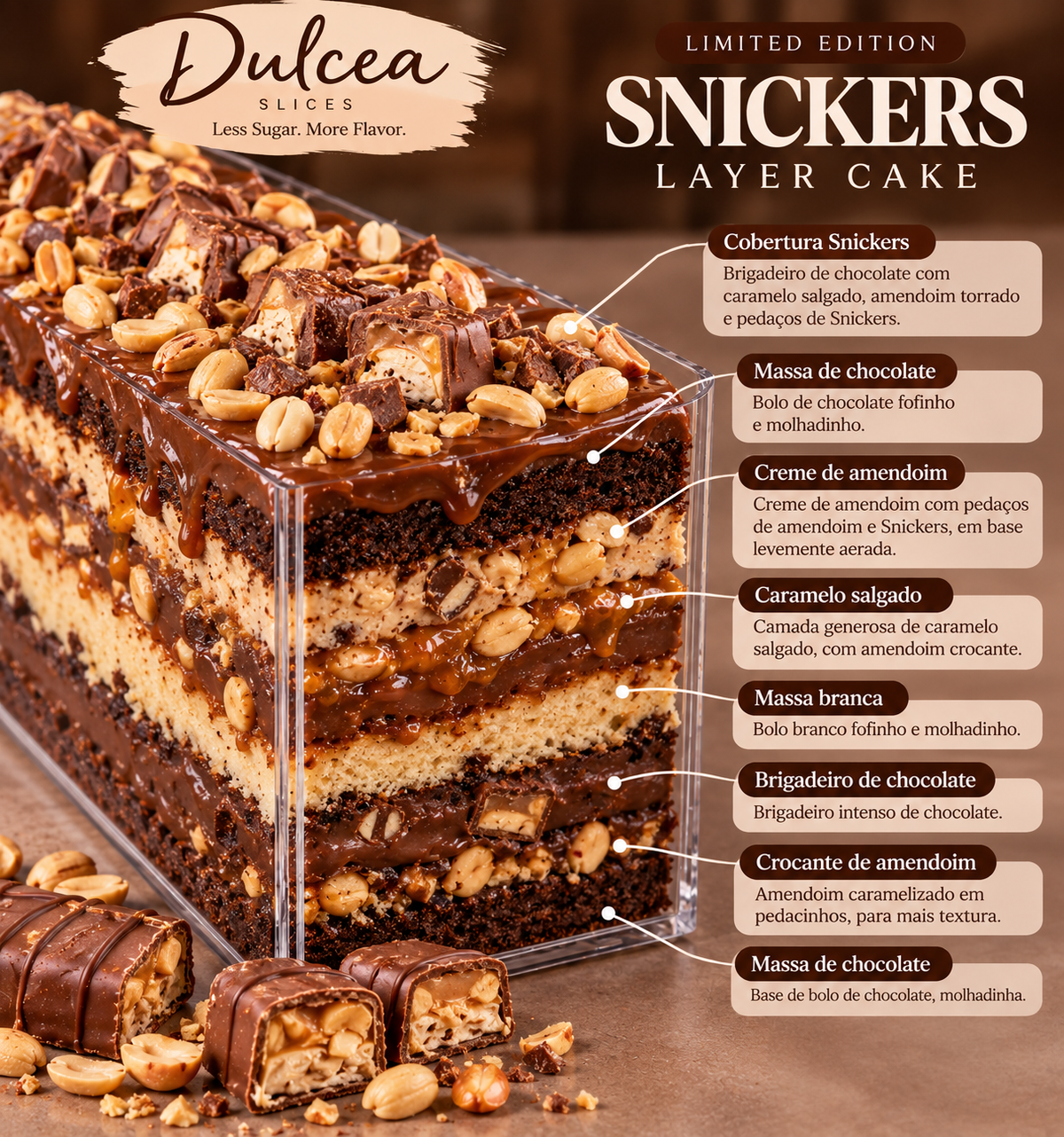 Dulcea Snickers Crunch Cake™!