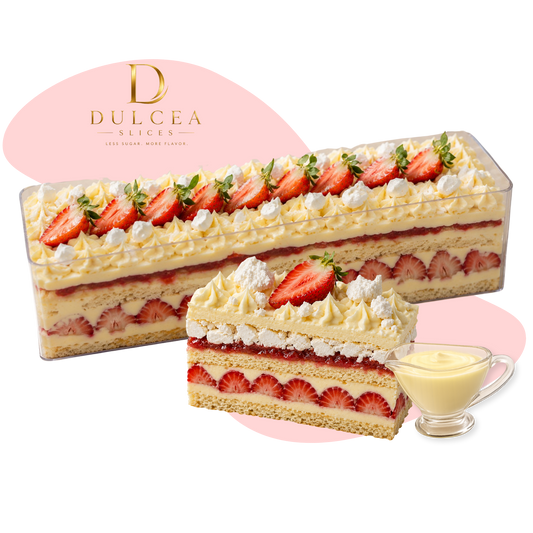 STRAWBERRY CLOUD PAVLOVA SLICE