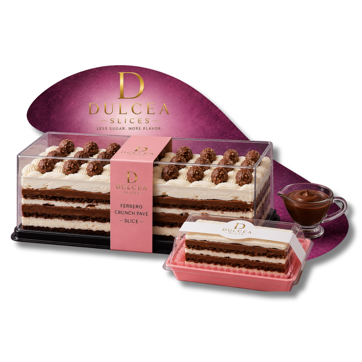 Ferrero Crunch Pavé Cake Slice