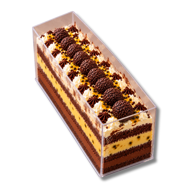 Trufffled Passion fruit Cake Slice