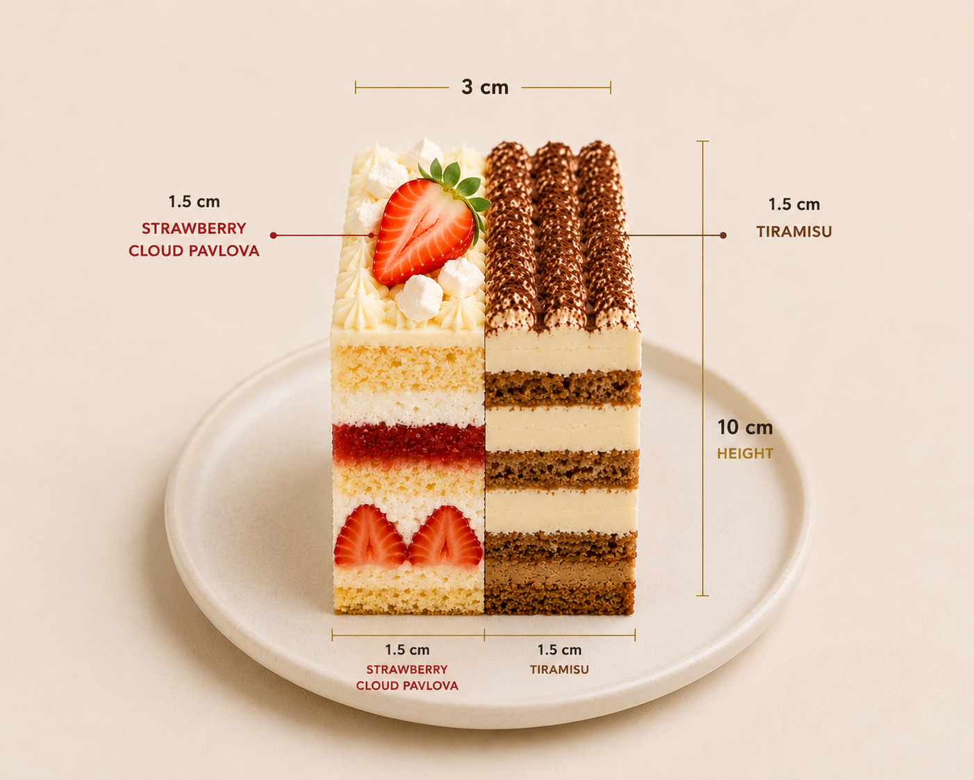 STRAWBERRY CLOUD PAVLOVA SLICE
